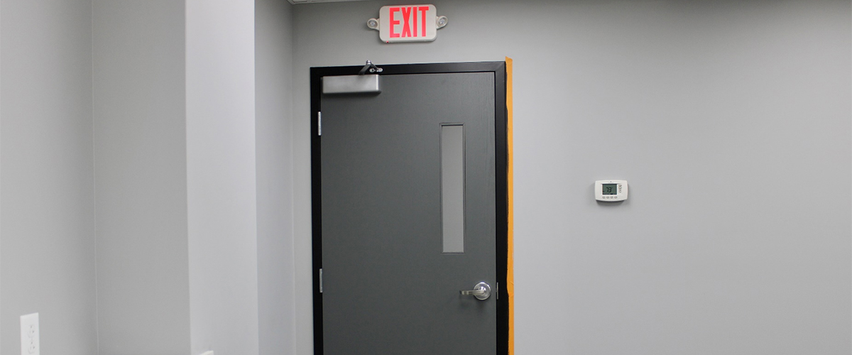 architectural entry door for a room