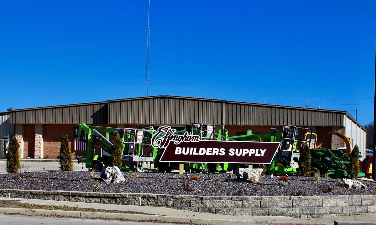 current Effingham Builders Supply building and location