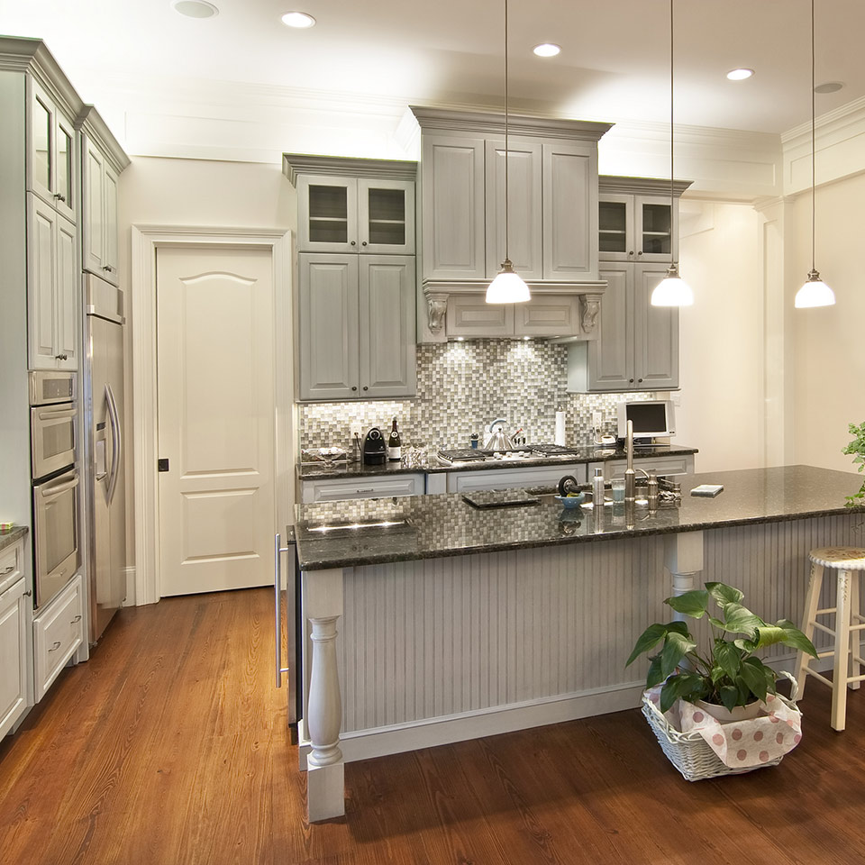 cabinets and millwork in a kitchen