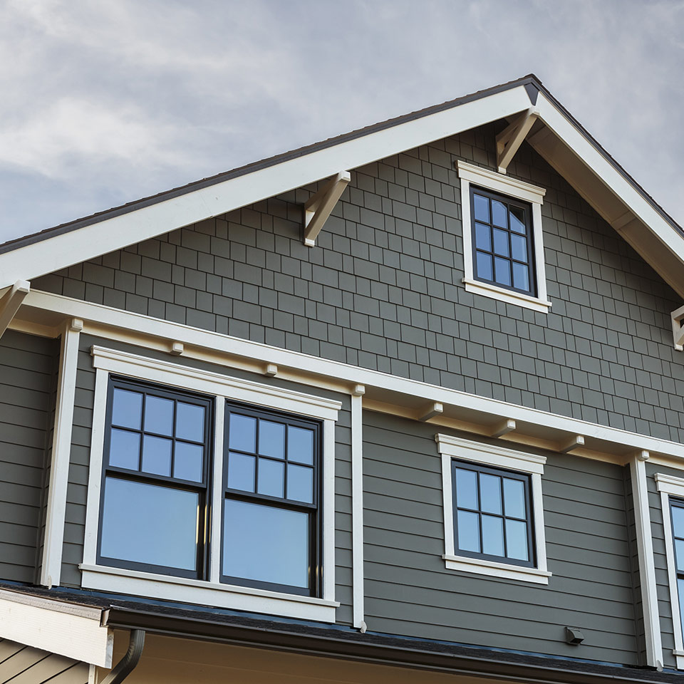 the side of a house and roof line