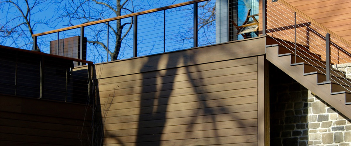 real wood look siding on the side of a house