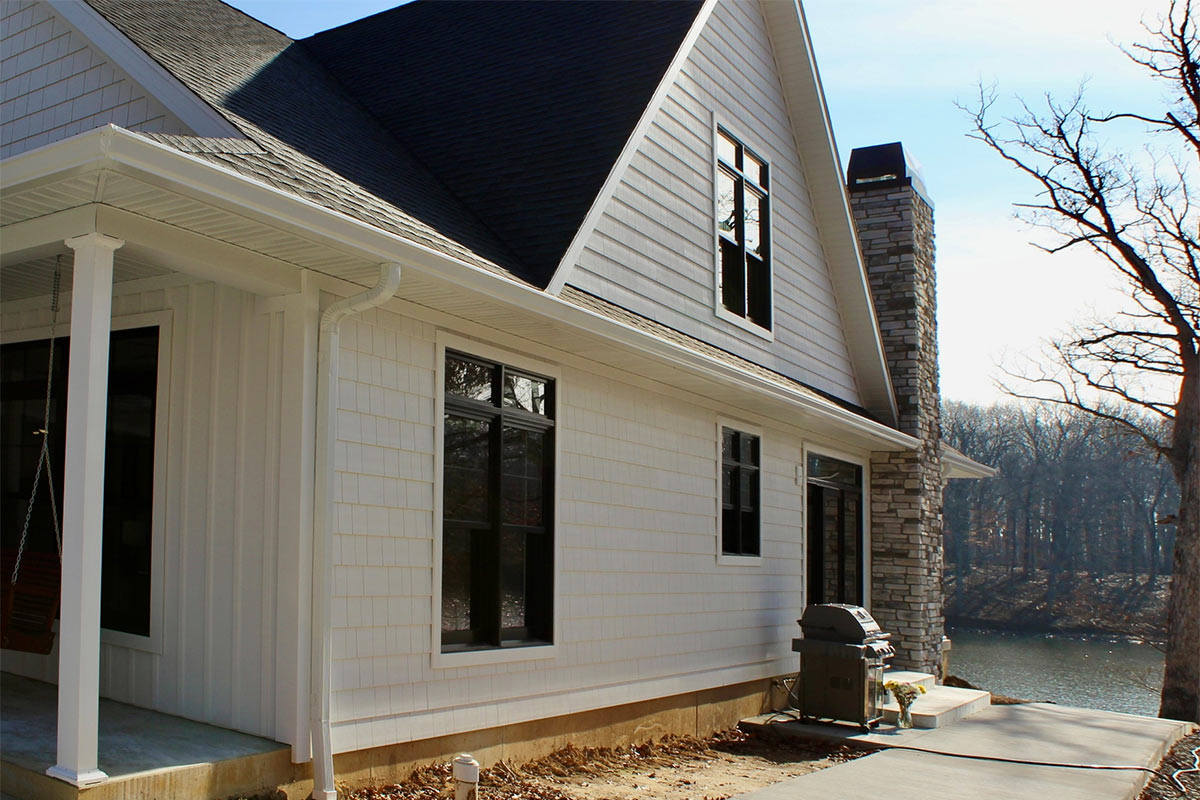 Lake Sara craftsman style house view 3