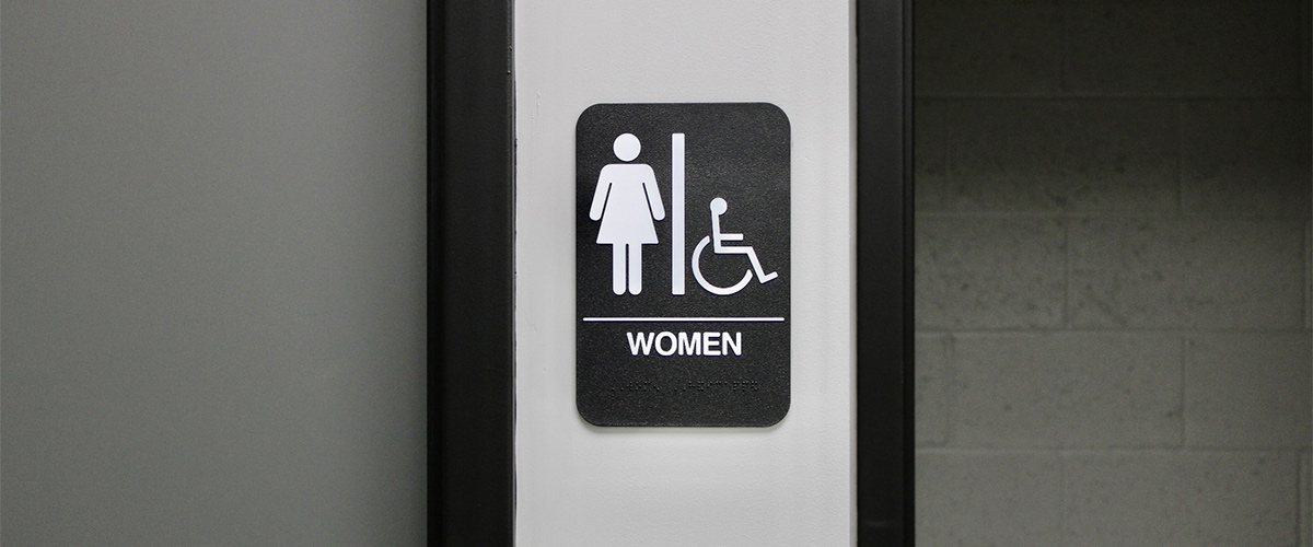 women bathroom sign
